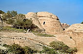 Petra - rock formation of the uadi  at the entrance of the site 